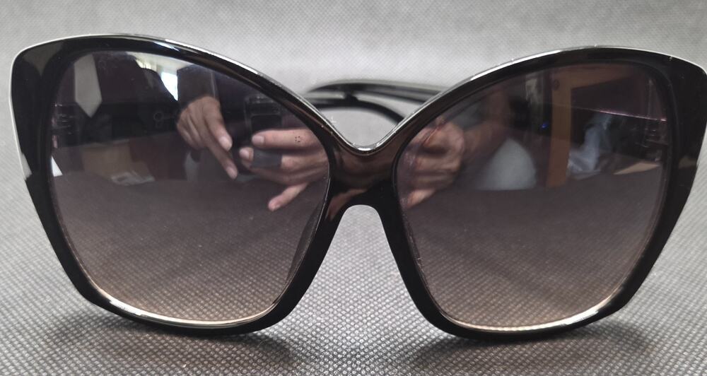 Jessica Simpson J5629 OX Oversized Butterfly Sunglasses Black Diva Glam UV